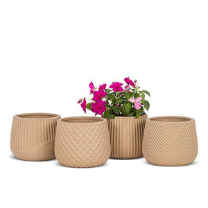 Textured Barrel Planter