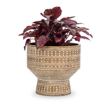 Load image into Gallery viewer, Large Dotted Pedestal Planter

