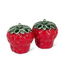 Load image into Gallery viewer, Strawberry &amp; Leaf Salt &amp; Pepper
