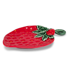 Load image into Gallery viewer, Strawberry &amp; Leaf Small Plate
