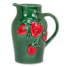 Load image into Gallery viewer, Large Strawberry &amp; Leaf Jug
