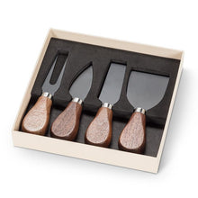 Load image into Gallery viewer, Walnut Handled Cheese Knives - Set of 4
