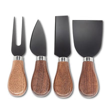 Load image into Gallery viewer, Walnut Handled Cheese Knives - Set of 4
