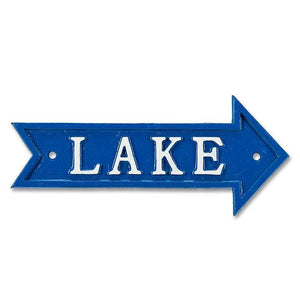 LAKE Arrow Sign