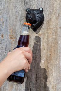 Growling Bear Wall Bottle Opener