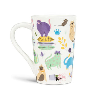 Cats & Flowers Tall Mug