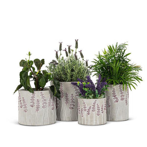 Lavender Design Planter - Medium