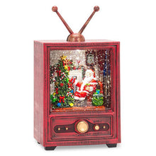 Load image into Gallery viewer, Santa in TV with Music Glitter LED Lantern
