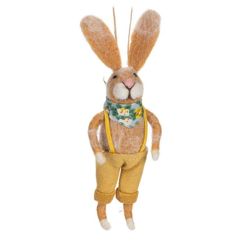 Rabbits in Overalls Ornament - Assorted