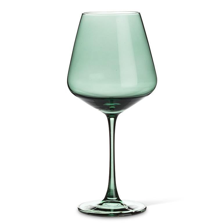 Oversize Green Wine Glass