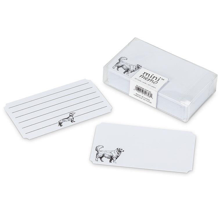 Dog Mini Note Cards - 50 Pieces