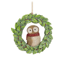 Load image into Gallery viewer, Birds in Wreath Ornament - Assorted
