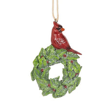 Load image into Gallery viewer, Birds in Wreath Ornament - Assorted
