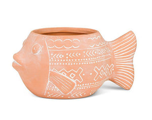 Large Wide Fish Planter