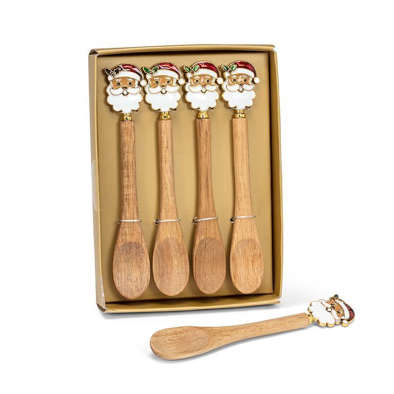 Santa Face Small Spoons - Set of 4