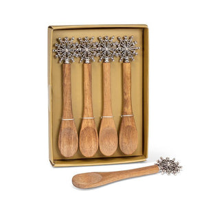 Snowflakes Small Spoons - Set of 4