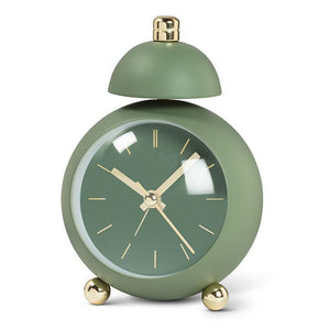 Green Ball Alarm Clock with Bell