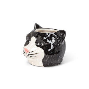 Small Black Cat Planter