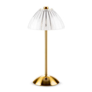 Fancy Shade LED Gold Table Light