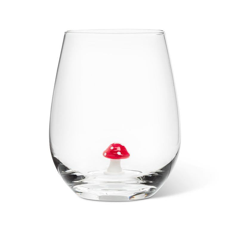 Mushroom Stemless Wine Glass