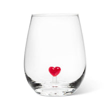 Load image into Gallery viewer, Heart Icon Stemless Wine Glass
