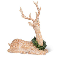 Load image into Gallery viewer, Laying Deer with Wreath
