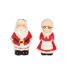 Load image into Gallery viewer, Mr &amp; Mrs Claus Salt &amp; Pepper Shaker
