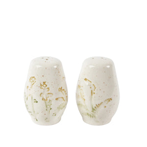 Embossed Floral Salt & Pepper