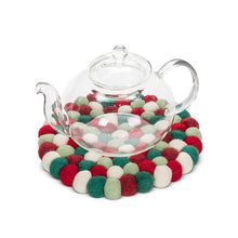 Load image into Gallery viewer, Holiday Pompom Trivet
