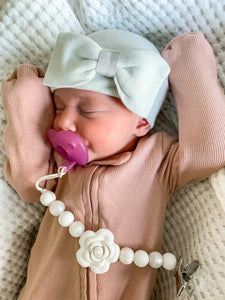 Newborn Bow Hat - Pink