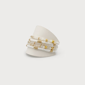 Koi Bracelet - White Mix/Gold