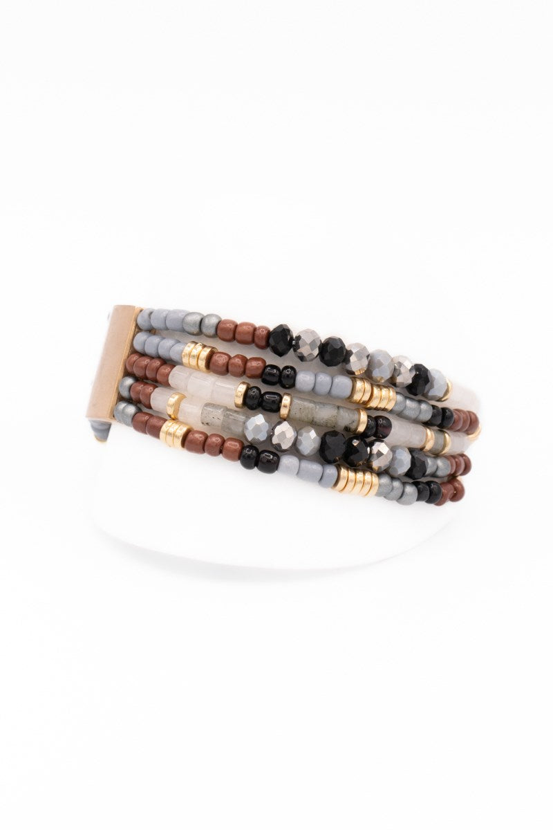 Koi Bracelet - Brown/Grey