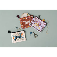Load image into Gallery viewer, Folktale Embroidered Flat Pouch
