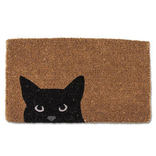 Load image into Gallery viewer, Peeking Cat Doormat
