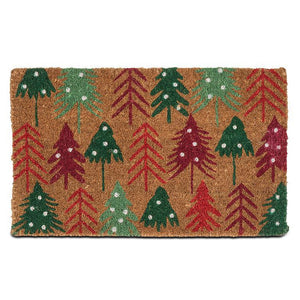 Festive Christmas Tree Doormat