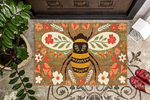 Floral Bee Doormat