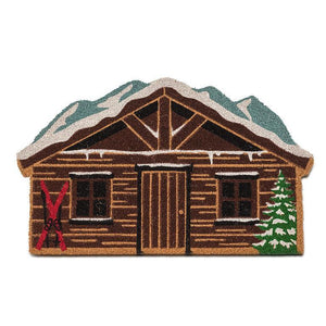 Ski Chalet Shaped Doormat