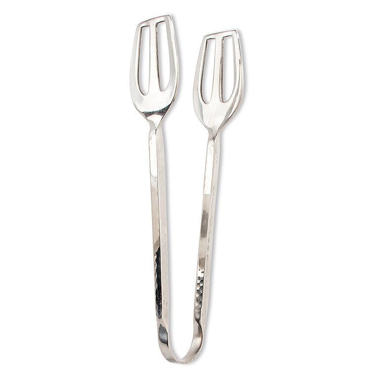 All Purpose Tongs with Hammer Finish Handle