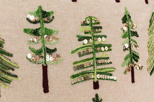 Load image into Gallery viewer, Square Beaded Trees Pillow
