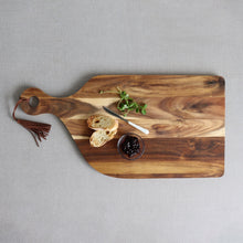 Load image into Gallery viewer, Tassel Acacia Serving Board With Handle
