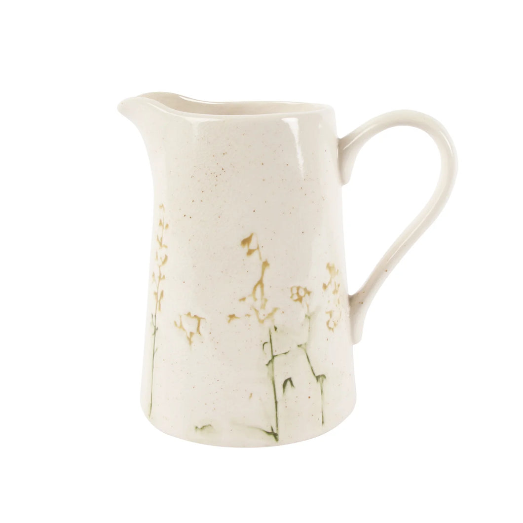 Embossed Floral Pitcher