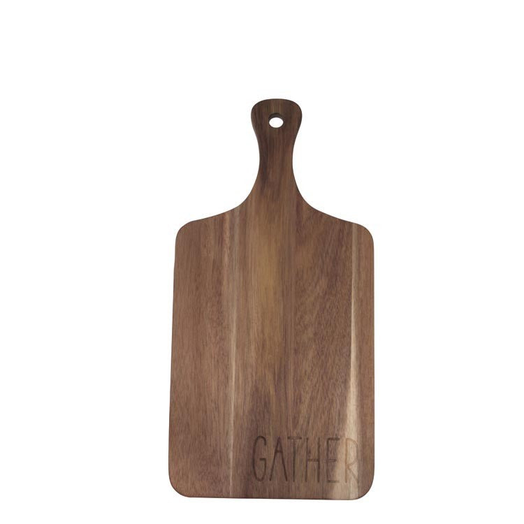 Natural Gather Slim Script Shaped Acacia Board