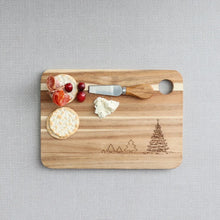 Load image into Gallery viewer, Etched Tree 2 Piecd Cheeseboard Set
