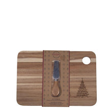 Load image into Gallery viewer, Etched Tree 2 Piecd Cheeseboard Set
