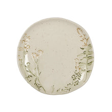 Load image into Gallery viewer, Embossed Floral Ceramic Plate
