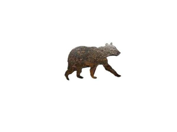 Bear Rusted Metal Magnet