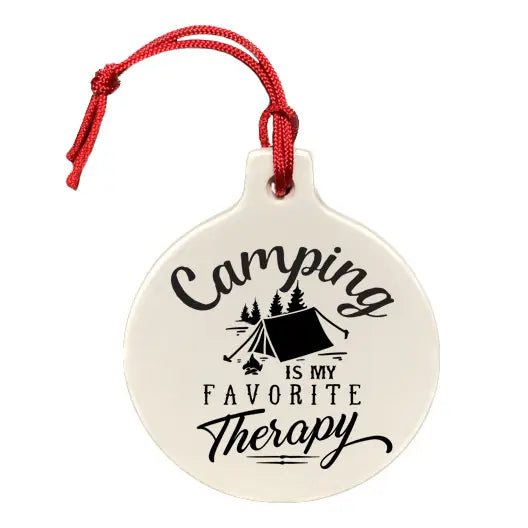 Camping Therapy Ornament