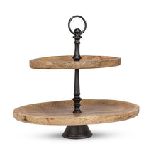 Load image into Gallery viewer, Oval 2-Tier Plate
