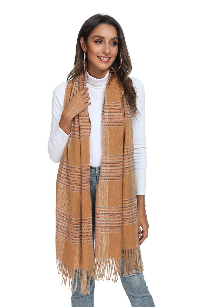 Claire Plaid Scarf