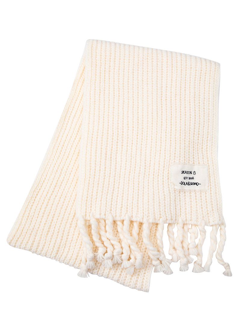 Cream Simple Scarf